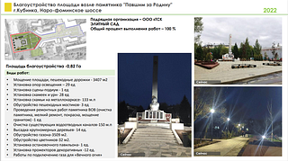 Благоустройства площади в Кубинке