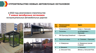 Строительство новых автобусных остановок