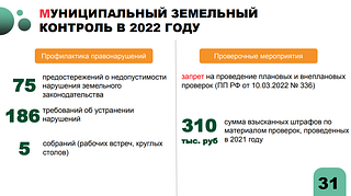 Земельный контроль в 2022 году