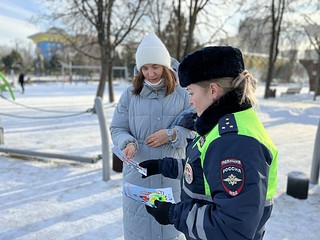 Сотрудники Одинцовской Госавтоинспекции провели беседу на игровых пространствах