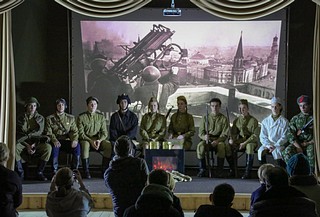 В парке «Патриот» ученики Зареченской школы сыграли в спектакле «Рубеж»
