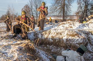 Для участия в исторической реконструкции были приглашены более 15 военно-патриотических объединений