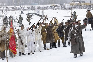 Военно-историческая реконструкция прошла на территории Музейно-храмового комплекса ВС РФ