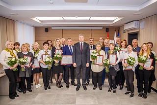 Глава Одинцовского округа вручил отличившимся работникам комиссариата Благодарственные письма и Почетные грамоты