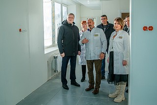 Андрей Иванов проверил ход ремонта в хирургическом корпусе звенигородской Горбольницы № 45