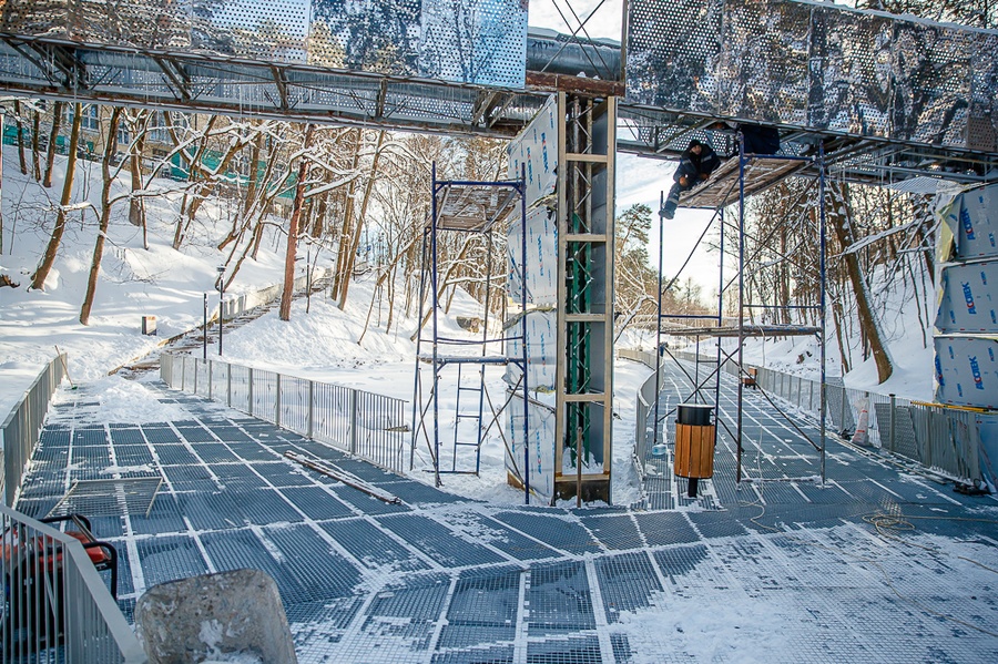 Работы по обустройству Малинового оврага в Звенигороде завершат 25 декабря, Декабрь