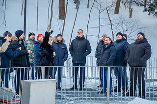 Готовность объекта проверил глава Одинцовского округа Андрей Иванов вместе с жителями города