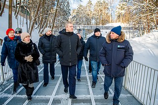 Готовность объекта проверил глава Одинцовского округа Андрей Иванов вместе с жителями города