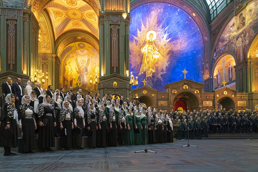 Второй Рождественский хоровой собор прошёл 15 января в Главном храме Вооружённых Сил России, Январь