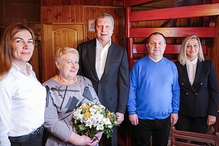 Глава Одинцовского округа побывал в гостях у семьи Сенотовых, которая приняла участие в президентской программе