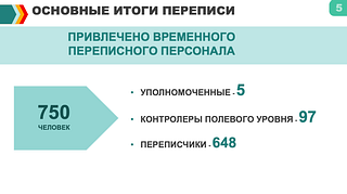 Основные итоги переписи