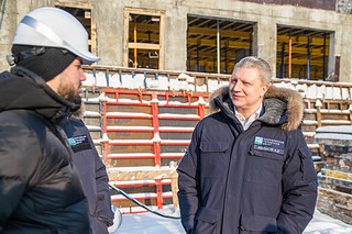 Возведение садика на 380 воспитанников в ЖК «Лайково» проверил Андрей Иванов