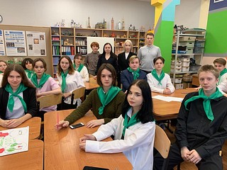 Беседа прошла с учениками Одинцовского лицея № 10