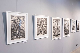 На выставке представлены работы объединения «Московский Эстамп» Московского союза художников