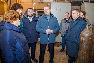 Глава Одинцовского округа Андрей Иванов проверил ход замены оборудования в котельной поселка Горбольницы № 45