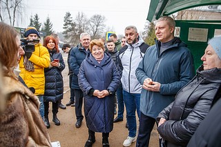 Глава Одинцовского округа Андрей Иванов провел встречу с жителями деревень Сальково и Марьино, поселков Поречье и Горбольницы № 45