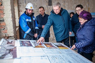 Андрей Иванов проверил ход капитального ремонта Старогородковской специальной школы им. А. В. Фурагиной