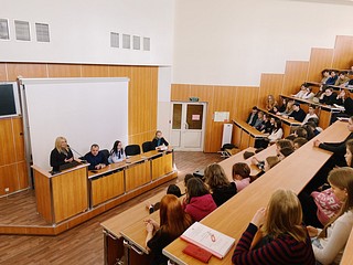 Встреча прошла со студентами Одинцовского филиала колледжа МГИМО