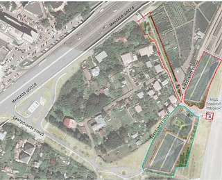 Обустройство парковочного пространства и благоустройство пешеходной дорожки с уличным освещением