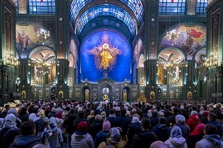 Праздник Воскресения Христова отметили в Главном храме ВС РФ