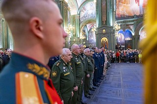 Праздник Воскресения Христова отметили в Главном храме ВС РФ