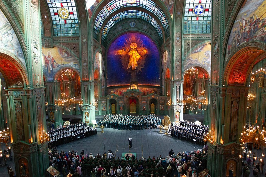 Собор текст 1, В Главном храме Вооружённых Сил России прошёл II Пасхальный хоровой собор