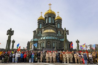 Одинцовские поисковики принимали участие в церемонии открытия областной «Вахты памяти 2023»