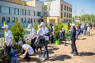 Территория детского сада № 74 в Кубинке стала центральной площадкой эколого- патриотической акции «Лес Победы» в Одинцовском округе