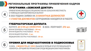 Региональные программы привлечения кадров