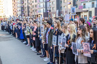 В образовательном центре «Флагман» Одинцовского округа прошла линейка, посвящённая Дню Победы