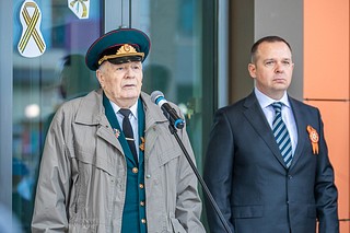 В образовательном центре «Флагман» Одинцовского округа прошла линейка, посвящённая Дню Победы