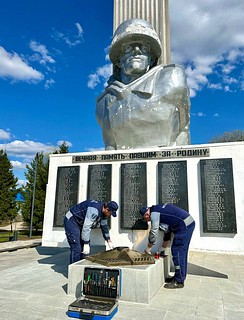 В преддверии Дня Победы в Одинцовском округе прошло техобслуживание мемориалов с Вечным огнем