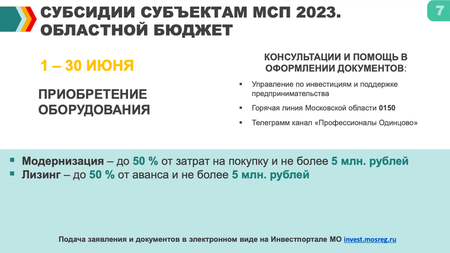 7Андрей Иванов: По итогам I квартала 2023 года мы заняли 1 место в подмосковном рейтинге предпринимательского климата