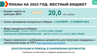 Планы на 2023 год. Местный бюджет