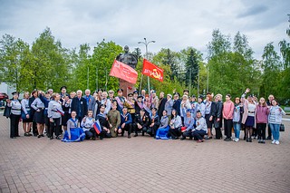 Одинцовские партийцы принимают участие в военно-исторической эстафете «Салют Победе!»