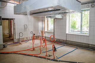 В Одинцовском округе продолжается капитальный ремонт Старогородковской специальной школы имени А. В. Фурагиной