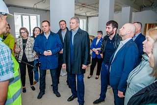 Андрей Иванов проинспектировал ход капитального ремонта Старогородковской специальной школы им. А. В. Фурагиной