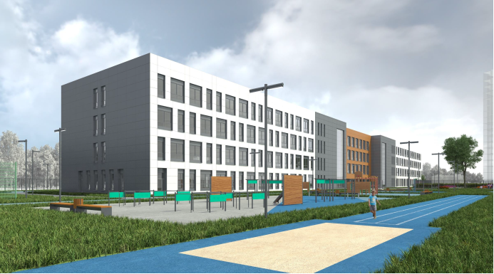 В Одинцово начались подготовительные работы к строительству школы в ЖК «Одинбург», Май