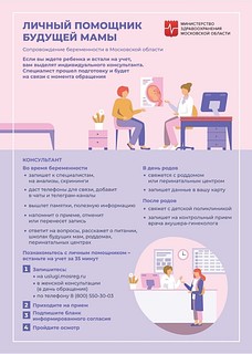 Жителей Одинцовского округа информируют: женщинам Подмосковья доступна услуга индивидуального сопровождения беременности