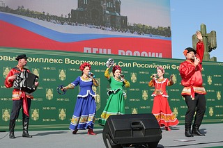 В Музейно-храмовом комплексе ВС РФ отметили День России