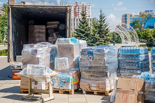 Более 400 тонн гуманитарной помощи отправили с февраля 2022 года одинцовские волонтеры в зону СВО