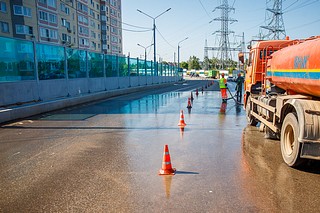 Строительные работы ведут 79 человек и 38 единиц техники
