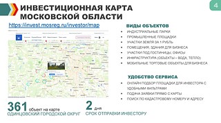 Инвестиционная карта Московской области