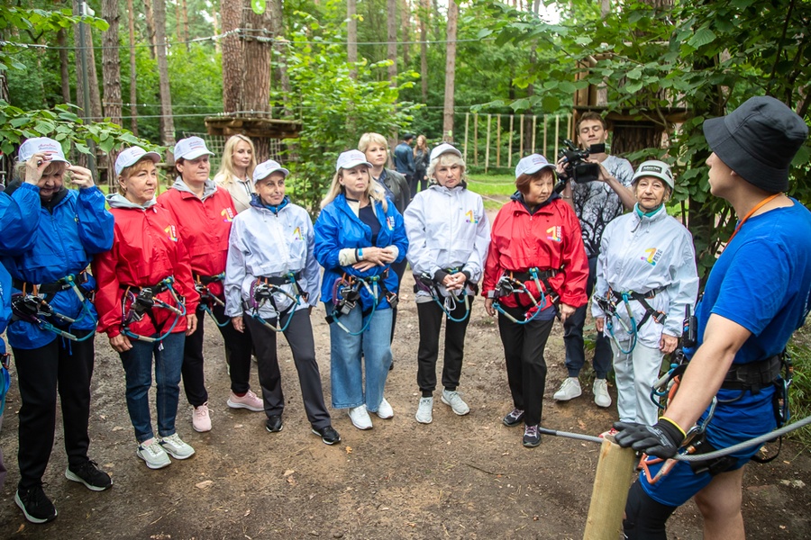 Долголетие текст 2, Участники проекта «Активное долголетие» из Одинцовского округа провели тренировку в верёвочном парке