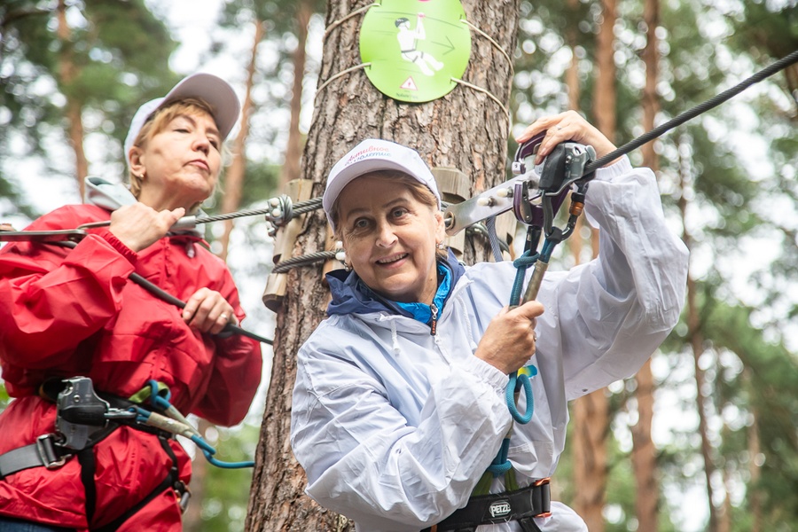 Долголетие текст 3, Участники проекта «Активное долголетие» из Одинцовского округа провели тренировку в верёвочном парке