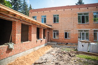 Глава Одинцовского городского округа Андрей Иванов проверил ход капитального ремонта детского садика № 55 «Василёк» на улице Маршала Бирюзова в Одинцово