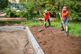 В городке Кубинка-8 проводится комплексное благоустройство территории
