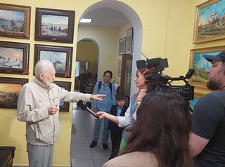 В Одинцовском историко-краеведческом музее открылась выставка «Моя Россия» художника Анатолия Попова