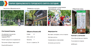 Посещаемость парков Одинцовского округа за семь месяцев 2023 года превысила 2,34 миллиона человек