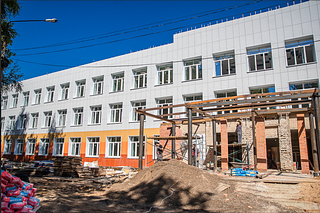В Кубинке продолжается капитальный ремонт школы № 2 имени Героя Советского Союза В. П. Безбородова